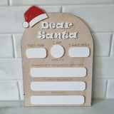 Dear Santa sign