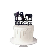 Horse Bride & Groom Cake Topper