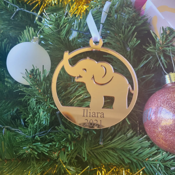 Elephant Christmas Tree Decoration